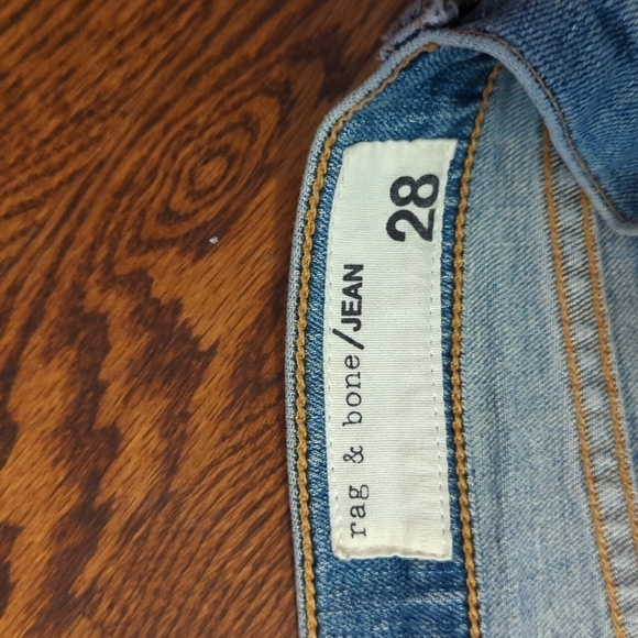 Rag & Bone Huntington blue denim skinny jeans. Cuff up or down. W28 L29 - Picture 3 of 12